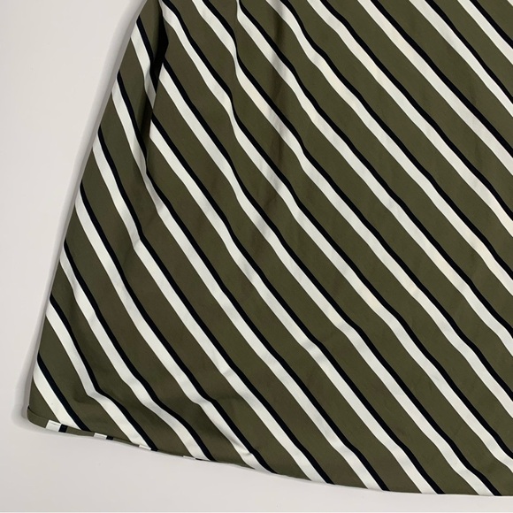 SOLID & STRIPED Ruched Striped Stretch-Jersey Skirt NWT - Picture 9 of 16